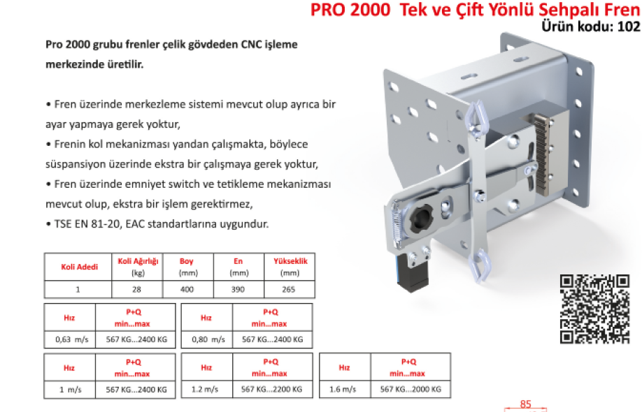 PRO 2000 SEHPALI FREN(METROPLAST)