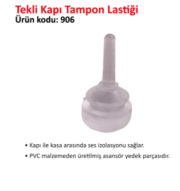TEKLİ KAPI TAMPON LASTİĞİ 100 LÜ PAKET