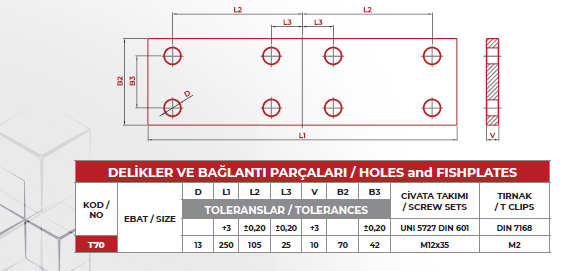 Çelikray 70’Lik Bağlantı Flanşı