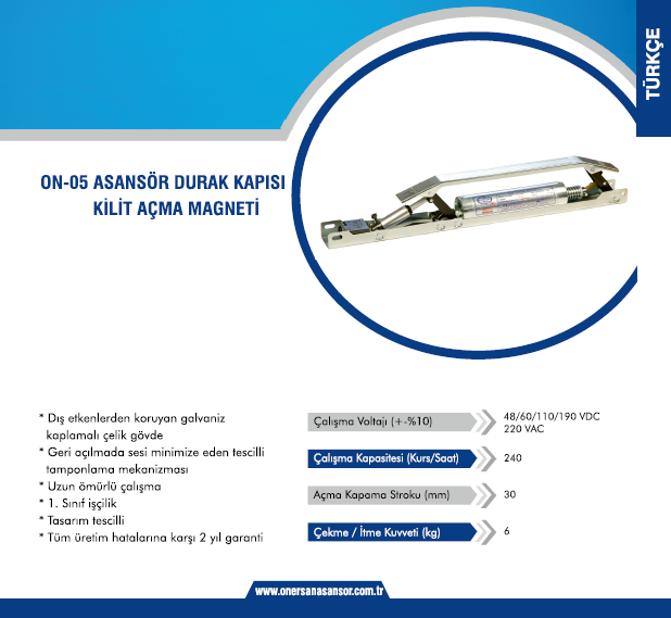 ON-05 KİLİT AÇMA MAGNETİ (ÖNERSAN)