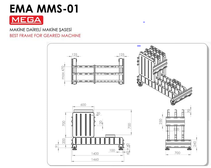 Ema MMS-01 Makine Daireli Makine Şasesi
