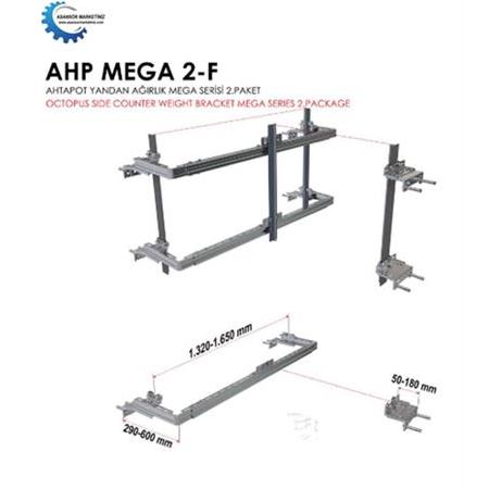 Ema (AHP Mega 2-F) Ahtapot Mega Yandan Ağırlık Çerçeveli Asansör Ray Konsolu