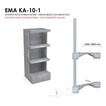 Ema (KA-10-1) Tek Dikmeli Dubleks Asansör Kuyu Ayırması