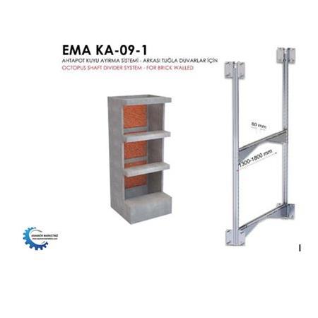 Ema (KA-09-1) Çift Dikmeli Dubleks Kuyu Bölmesi Seti