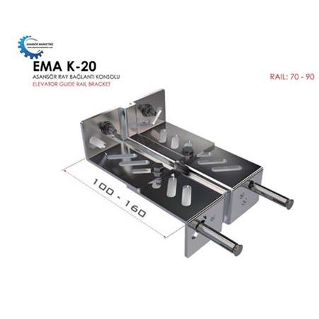 Ema (K-20) Kaburgalı Asansör Ray Konsolu